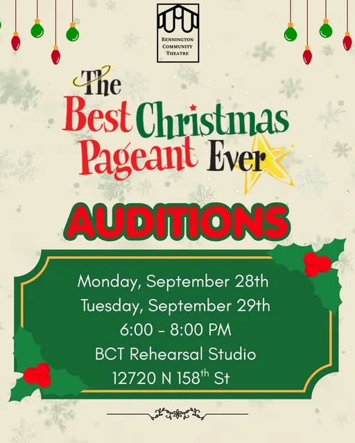 The Best Christmas Pageant Ever Auditions